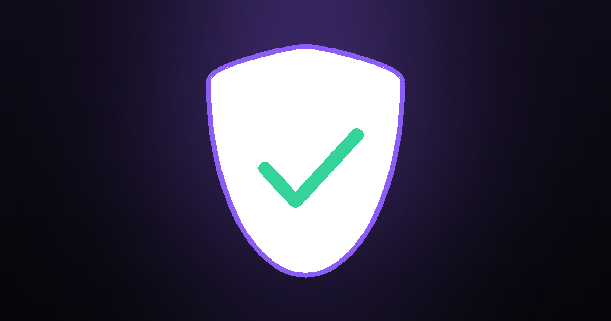 A shield with a check mark protecting a photo library